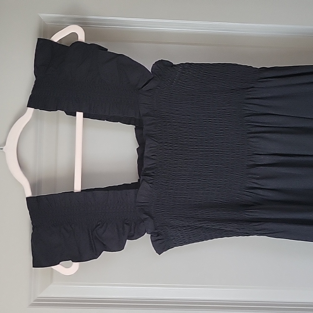 Black Swiss Dot Elli Nao Dress Sz L